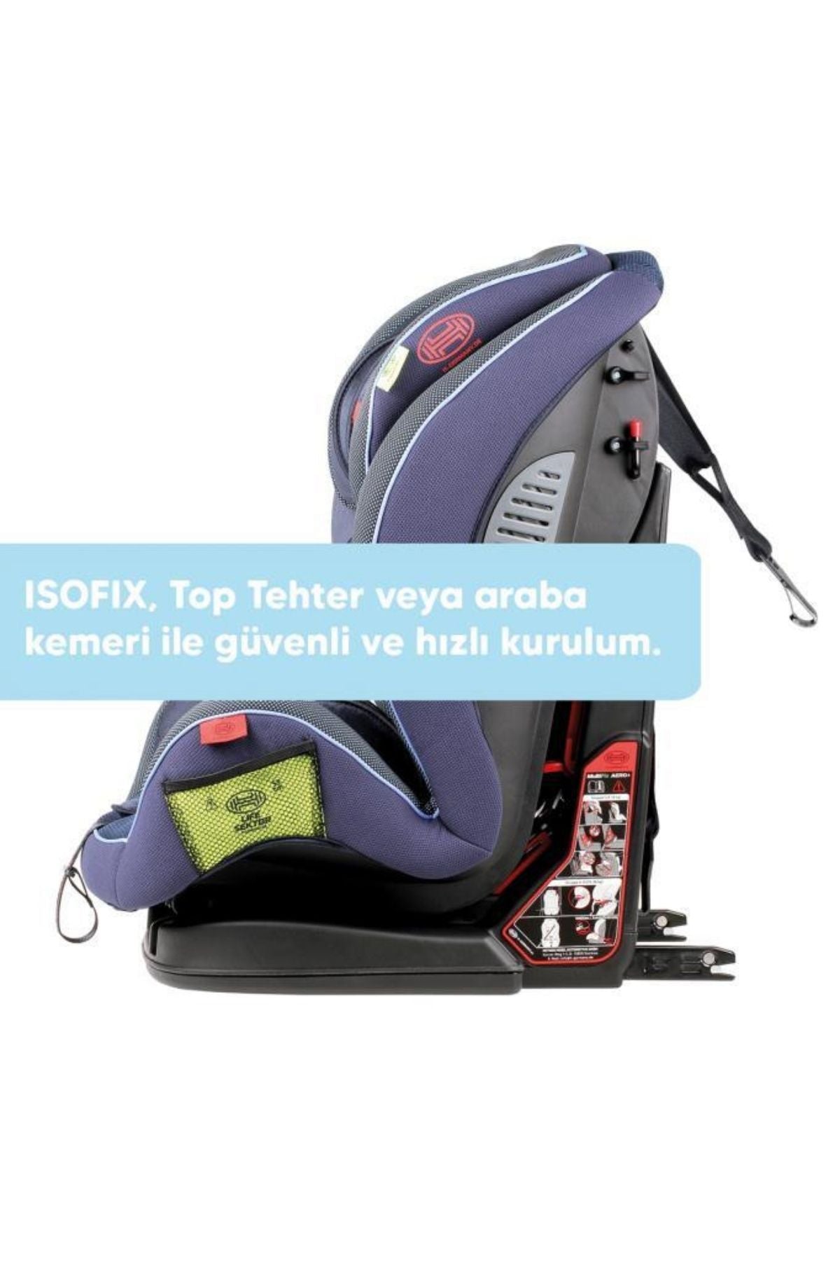 Heyner Multifix Aero Plus 9-36kg Isofix Oto Koltuğu Cosmic Blue I,II,III