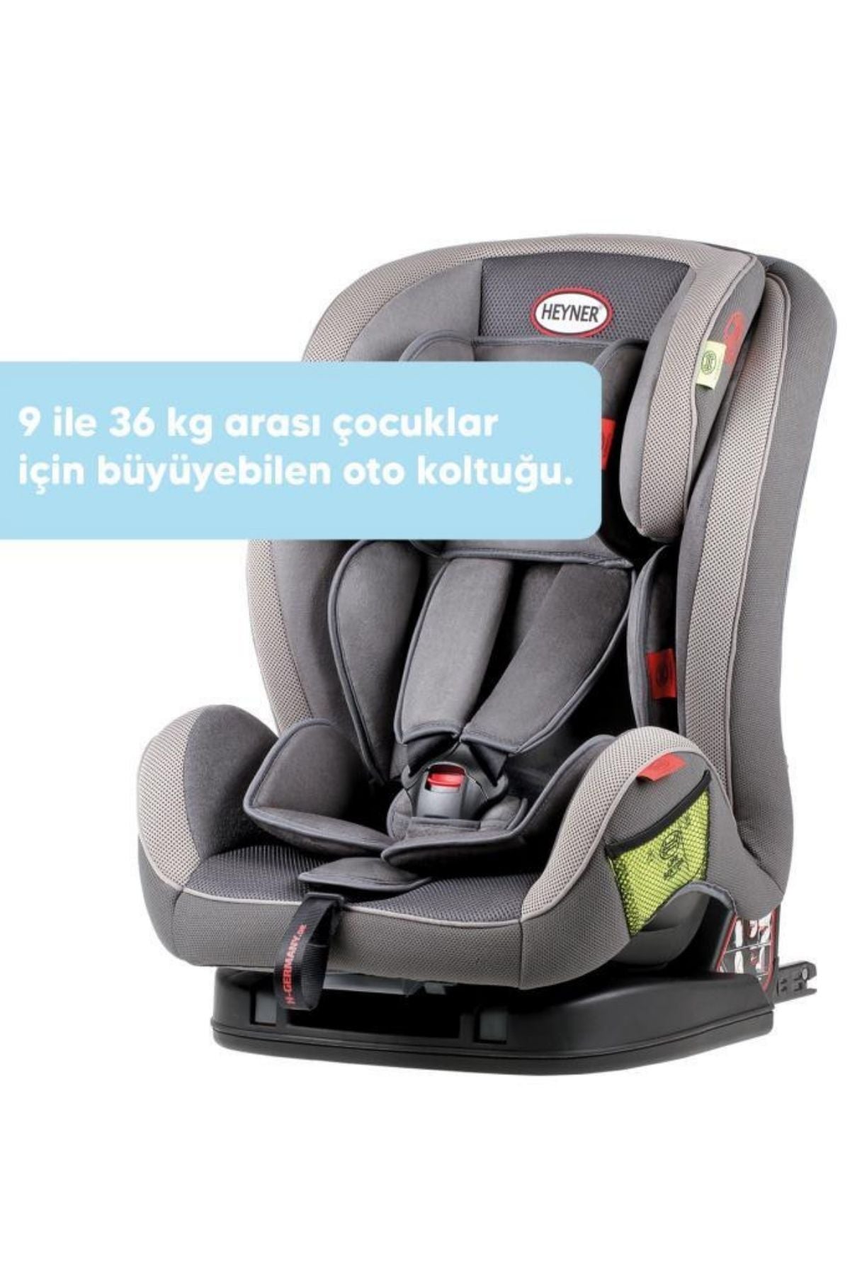 Heyner Multifix Aero Plus 9-36kg Isofix Oto Koltuğu Koala Grey I,II,III