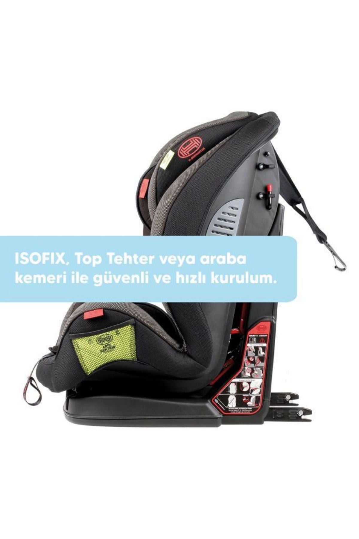 Heyner Multifix Aero Plus 9-36kg Isofix Oto Koltuğu Pantera Black I,II,III