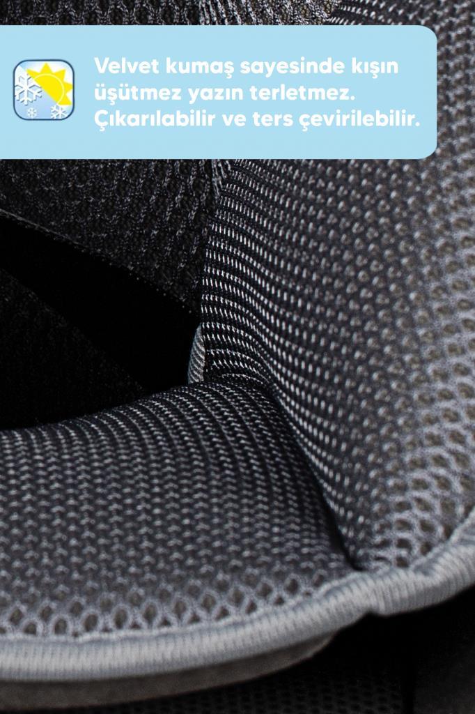 Heyner Infiny Twist 0-36kg Isofix Oto Koltuğu 360° Dönebilir Koala Grey 0,I,II,III