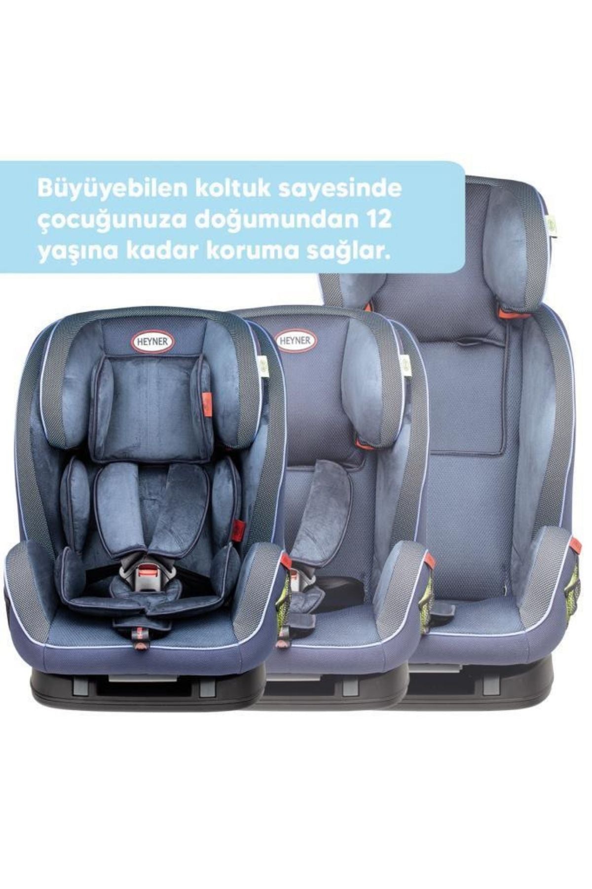 Heyner Multifix Aero Plus 9-36kg Isofix Oto Koltuğu Cosmic Blue I,II,III