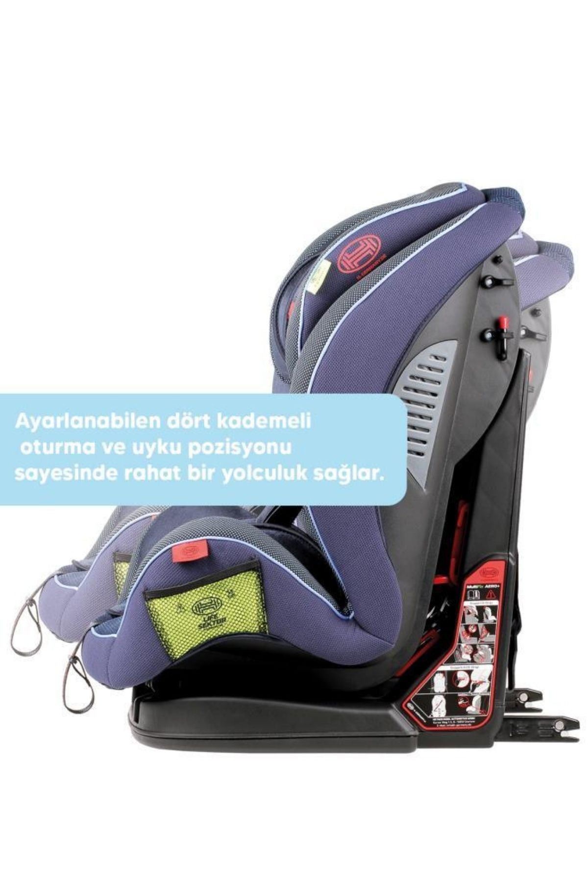 Heyner Multifix Aero Plus 9-36kg Isofix Oto Koltuğu Cosmic Blue I,II,III