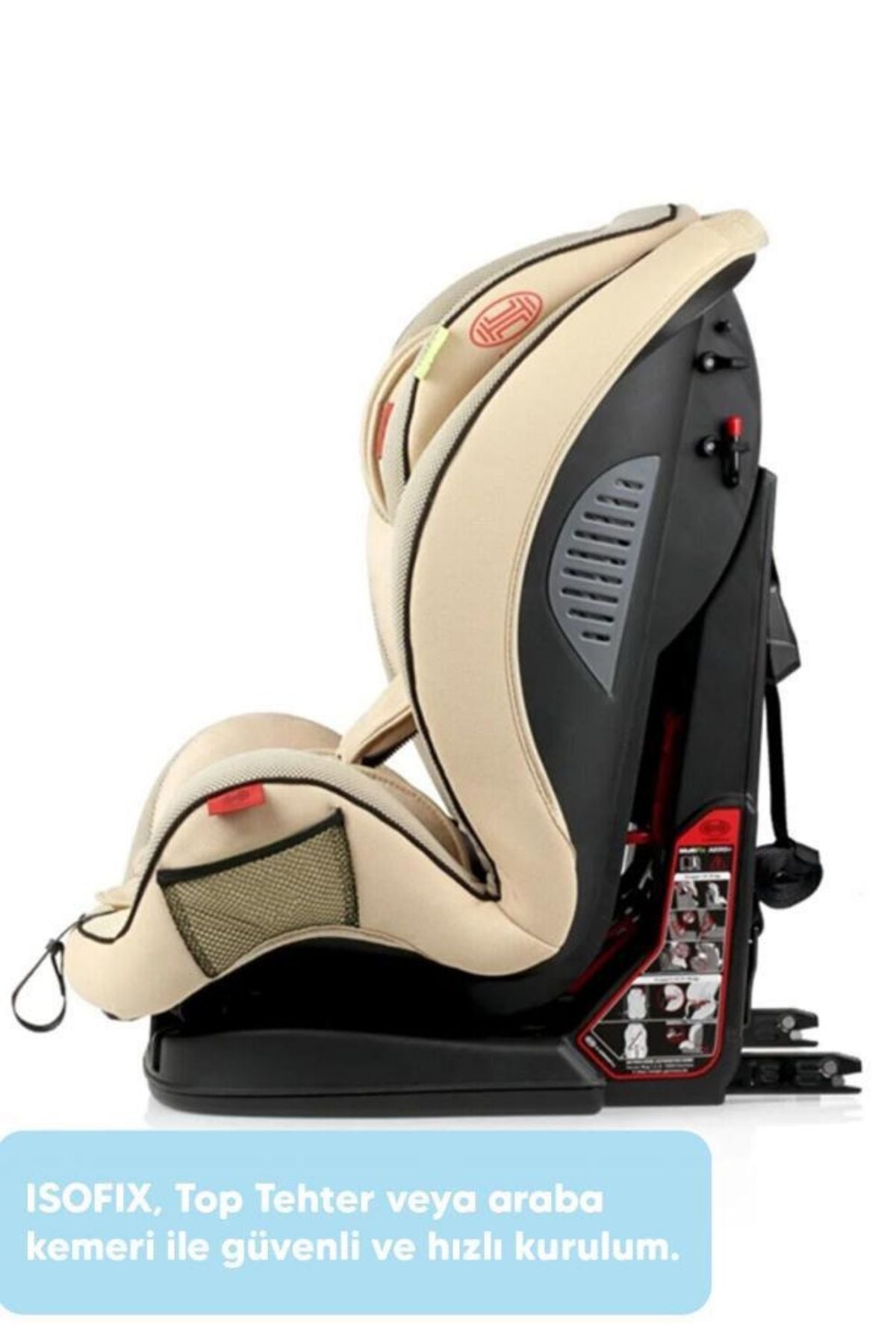 Heyner Multifix Aero Plus 9-36kg Isofix Oto Koltuğu Summer Beige I,II,III
